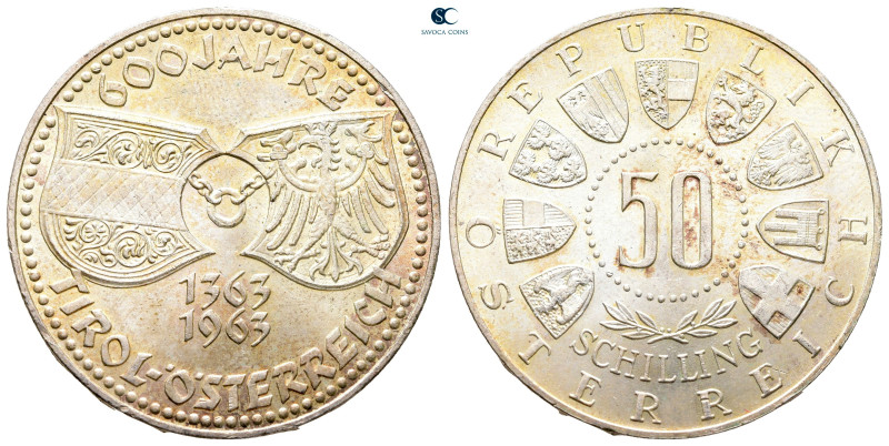 Austria. AD 1963.
50 Schilling AR

34 mm, 20,13 g



Nearly Uncirculated