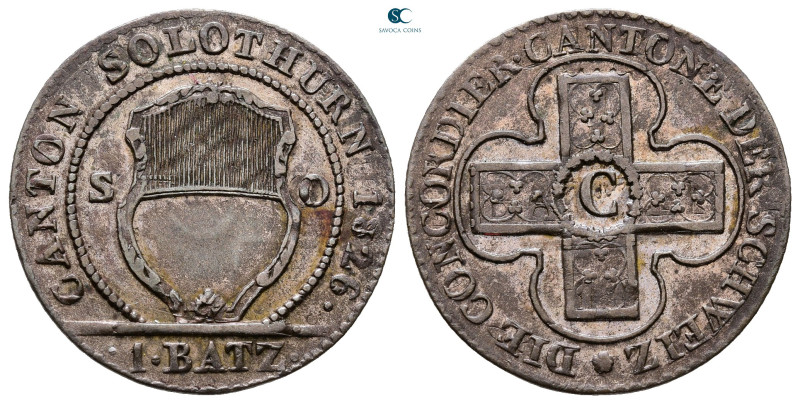 Switzerland. Solothurn. AD 1826.
1 Batzen BI

24 mm, 2,38 g



Extremely ...