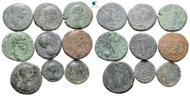 Lot of ca. 9 roman provincial bronze coins / SOLD AS SEEN, NO RETURN!Fine