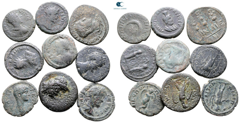 Lot of ca. 9 roman provincial bronze coins / SOLD AS SEEN, NO RETURN!

Nearly ...