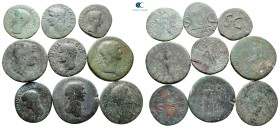 Lot of ca. 9 roman bronze coins / SOLD AS SEEN, NO RETURN!Fine