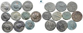 Lot of ca. 10 late roman bronze coins / SOLD AS SEEN, NO RETURN!Very Fine