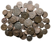Lot of ca. 60 late roman bronze coins / SOLD AS SEEN, NO RETURN!Fine