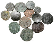 Lot of ca. 14 byzantine bronze coins / SOLD AS SEEN, NO RETURN!Very Fine