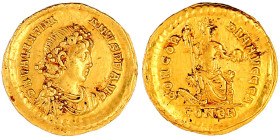 Kaiserzeit
Valentinianus II., 375-392
Solidus 388/392, Constantinopel, 1. Offizin. 4,44 g. gutes vorzüglich, selten. RIC 67a. Depeyrot 46/2.