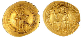Kaiserreich
Isaak I. Comnenus, 1057-1059
Histamenon Nomisma 1057/1059, Constantinopel. Kaiser steht v.v./Christus thront v.v. 4,41 g. gutes vorzügli...