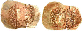 Kaiserreich
Andronicus II. und Michael IX., 1295-1320
Hyperpyron 1295/1320, Constantinopel. Christus krönt beide Kaiser/Maria in Stadtmauer. 4,8 g. ...