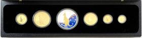 Australien
Elisabeth II., 1952-2022
Känguruh Prestige-Set zu 100, 50, 25, 15 und 5 Dollars (1, 1/2, 1/4, 1/10, 1/20 Unze) 2009, mit Farb-Silbermedai...