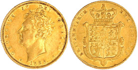 Grossbritannien
George IV., 1820-1830
Sovereign 1825, Wappen. 7,98 g. 917/1000 gutes sehr schön, kl. Kratzer. Seaby 3801. Friedberg 377.