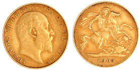 Grossbritannien
Edward VII., 1902-1910
1/2 Sovereign: 1903. 3,99 g. 917/1000. sehr schön. Seaby 3974.