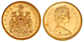 Kanada
Britisch, seit 1763
20 Dollars 1967. 100 Jahre Kanada. 18,273 g. 900/1000. PL. Krause/Mishler 71. Schön 73.