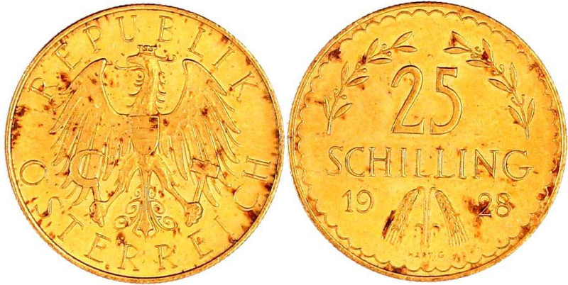 Republik Österreich
1. Republik, 1918-1938
25 Schilling 1928. 5,87 g. 900/1000...