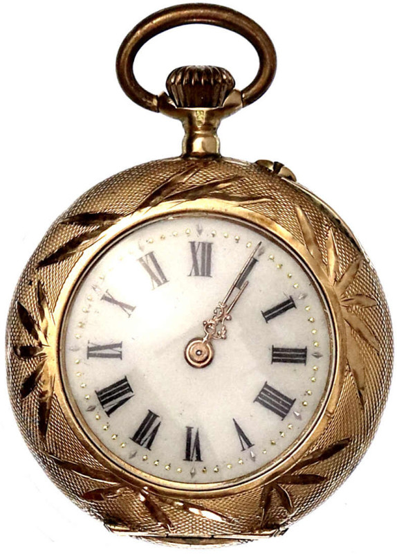 Taschenuhren
Schweizer Damentaschenuhr Gelbgold 585/1000 um 1900. Gehäuse Herst...