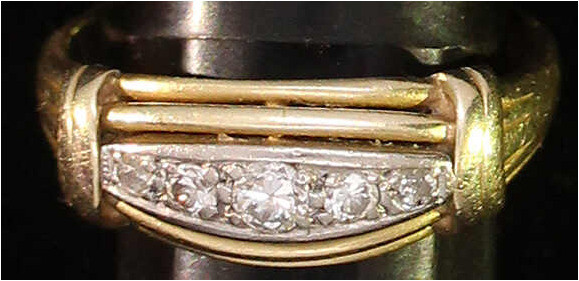 Fingerringe
Damenring Gelbgold 585/1000 mit 5 kl. Diamanten (der größte ca. 0,1...