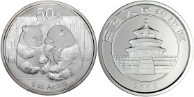 China
Volksrepublik, seit 1949
50 Yuan 5 Unzen Silbermünze 2009. Zwei Pandas. Im Original-Etui mit Zertifikat und Umverpackung. Polierte Platte. Kra...