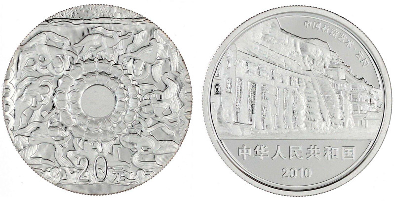 China
Volksrepublik, seit 1949
20 Yuan Silber (2 Unzen) 2010. Chinesische Höhl...