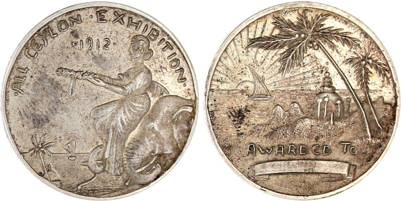 Ceylon
Britische Kolonie, 1796-1972
Silber-Preismedaille der All Ceylon Exhibi...