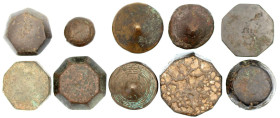 Laos
Lots
10 div. Bronzegewichte, 19. Jh., Mekong-Gebiet