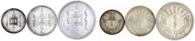 Mongolei
Mongolische Volksrepublik, 1924-1992
3 Stück: 20 und 50 Mongo sowie 1 Tugrik Jahr 15 = 1925. sehr schön. Krause/Mishler 6, 7, 8.