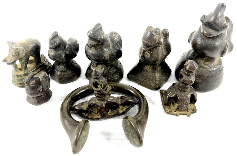 Myanmar (Burma)
Opiumgewichte
Satz von 5 Bronze-Hanthagewichten von 32,39 bis ...