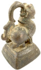 Myanmar (Burma)
Opiumgewichte
Bronze-Tiergewicht in Gestalt eines Fabel-Löwen ("Toe"), vor 1885. Quadratischer Fuß. 1496,16 g (= ca. 100 Tikals). se...