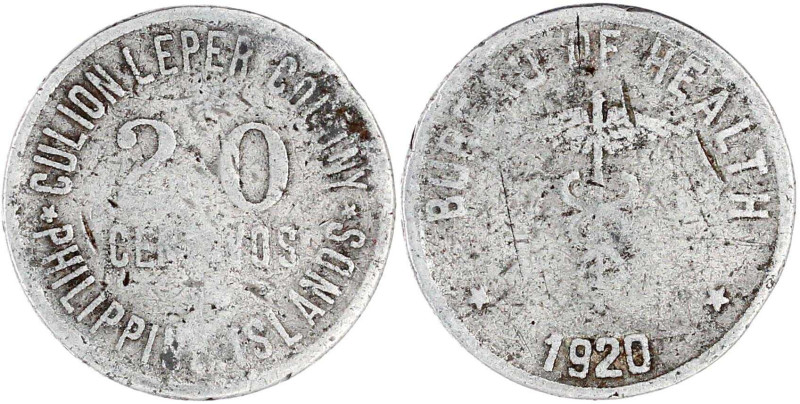 Philippinen
Amerikanisch, 1898-1935
20 Centavos 1920 der Culion Leprakolonie. ...