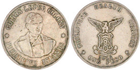 Philippinen
Amerikanisch, 1898-1935
Peso 1925 der Culion Leprakolonie. sehr schön, kl. Kratzer. Krause/Mishler 18.