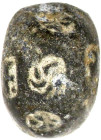 Thailand
Königreich Sukhothai, 1238-1361
Kugelmünze (Zink-Blei-Legierung) zu 4 Baht. 67,2 g. sehr schön. Mitchiner vgl. 2684. Köhler-Osbahr vgl. 19....
