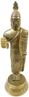 Thailand
Varia
Messing Buddhafigur, stehend mit der Geste der Rückversicherung. Höhe 24 cm