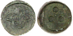 Sizilien
Himera
Stadt
AE Tetras 425/409 v. Chr. Kopf der Gorgo v.v./3 Wertpunkte. 11,84 g. vorzüglich. SNG ANS 181.