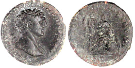 Kaiserzeit
Trajan, 98-117
As 103/111. Bel. halbdrap. Brb. r./SPQR OPTIMO PRINCIPI SC. Dacia auf Waffenhaufen, links Trophäe. 10,62 g. fast sehr schö...