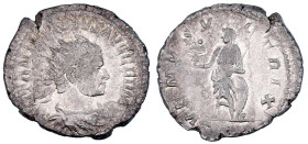 Kaiserzeit
Caracalla, 196-217
Antoninian 196/217. Drap. Brb. mit Strahlenbinde r./VENVS VICTRIX. Venus steht l. 3,88 g. sehr schön. RIC 311c.