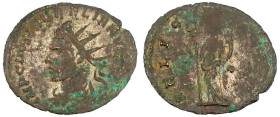 Kaiserzeit
Aurelianus, 270-275
Antoninian 270/275, Kyzikos. Drap. Brb. mit Strahlenbinde l./FELICIT AVG. Felicitas steht l. 2,61 g. gutes sehr schön...