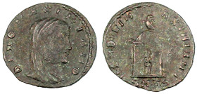 Kaiserzeit
Maximianus, 286-310
Follis, posthum 311, Thessalonika. DIVO MAXIMIANO. Verschleiertes Brb. r./MEM DIVI MAXIMIANI SMTS. Grabmal, rechts A....