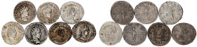 Römer
Kaiserzeit
7 Antoniniane: 2 X Gordian III., 2 X Philippus Arabs (darunter ANNONA in fast St!), Philippus II., Herennia Etruscilla, Carinus. se...