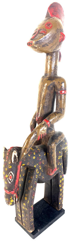 Afrika
Elfenbeinküste: Hölzerne Reiterfigur, "sogen. Syonfolo" des Stammes der ...