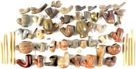 Afrika
Ghana: Sammlung von 38 Pfeifenköpfen aus Ton, Holz, Weissmetall, etc. Erworben aus dem Nachlass von Karl-Heinz Krieg (geb. 1934 in Pforzheim, ...