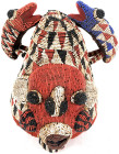 Afrika
Kamerun: Zeremonial-Helmmaske des Bamoun-Volkes. Höhe 28 cm