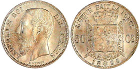 Belgien
Leopold II., 1865-1909
50 Centimes 1899. fast Stempelglanz, Prachtexemplar, selten in dieser Erhaltung. Krause/Mishler 27.