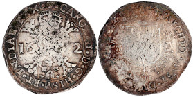 Belgien-Brabant
Karl II., 1665-1700
Patagon 1672, Brüssel. 27,87 g. sehr schön, Prägeschwäche. Delmonte 347.