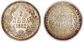 Bulgarien
Alexander I. als Prinz, 1879-1886
2 Lewa 1882. gutes sehr schön. Krause/Mishler 5.