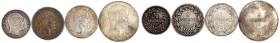 Dänemark
Frederik VII., 1848-1863
4 Silbermünzen: 2 Rigsdaler 1854 FF (ss, leicht korrod.), 2 X 1 Rigsdaler 1855 FF und 1/2 Rigsdaler 1855 FF. meist...