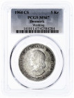 Dänemark
Frederik IX., 1947-1972
5 Kroner 1964 Hochzeit der Prinzessin Anne-Marie. PCGS Grading MS 67 (Top Pop) Krause/Mishler 857.