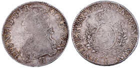 Frankreich
Ludwig XVI., 1774-1793
Ecu aux branches d`olivier 1785 K, Bordeaux. sehr schön. Gadoury 356.