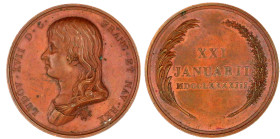 Frankreich
Ludwig XVII. (Louis Charles de Bourbon), geb. 1785 - gest. 1795
Bronzemedaille 1793 von Tiolier, a.s. 8. Geburtstag. 41 mm. vorzüglich, f...