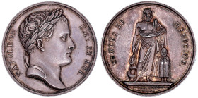 Frankreich
Napoleon I., 1804-1814, 1815
Silbermedaille o.J.(1805) von Andrieu, Denon und Jouannin. A.d. medizinischen Hochschulen in Frankreich. 41 ...