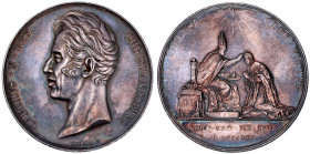 Frankreich
Charles X., 1824-1830
Silbermedaille 1825 von Gayrard, a.d. Krönung in Reims. 51 mm; 74,46 g. vorzüglich, kl. Kratzer, schöne Patina. Col...