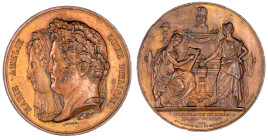 Frankreich
Louis Philippe I., 1830-1848
Bronzemedaille 1833 von Petit. Eröffnung des Münzen- und Medaillenmuseums. 50 mm. vorzüglich, kl. Randfehler...