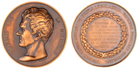 Frankreich
Louis Philippe I., 1830-1848
Bronzemedaille 1833 von Rogat nach David. A.d. Staatsmann Antoine Jacques Claude Joseph Boulay de la Meurthe...