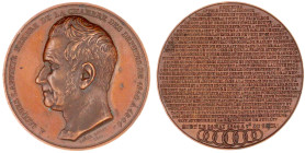Frankreich
Louis Philippe I., 1830-1848
Bronzemedaille 1844 von Rogat. Tod des Bankiers Jaques Lafitte (1767-1844), vorzüglich, etwas fleckig. Colli...
